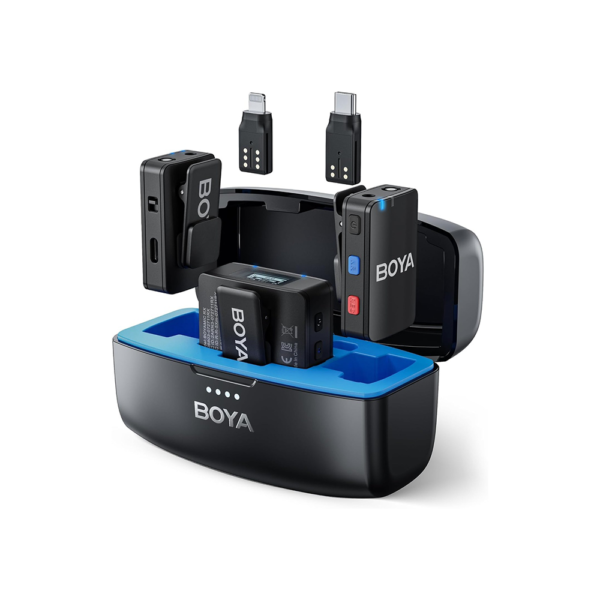 BOYA BOYAMIC 2-Person Wireless Microphone System for Cameras and Mobile Devices (2.4 GHz)